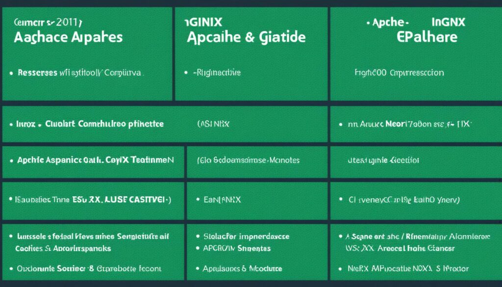 porównanie cech Apache i nginx